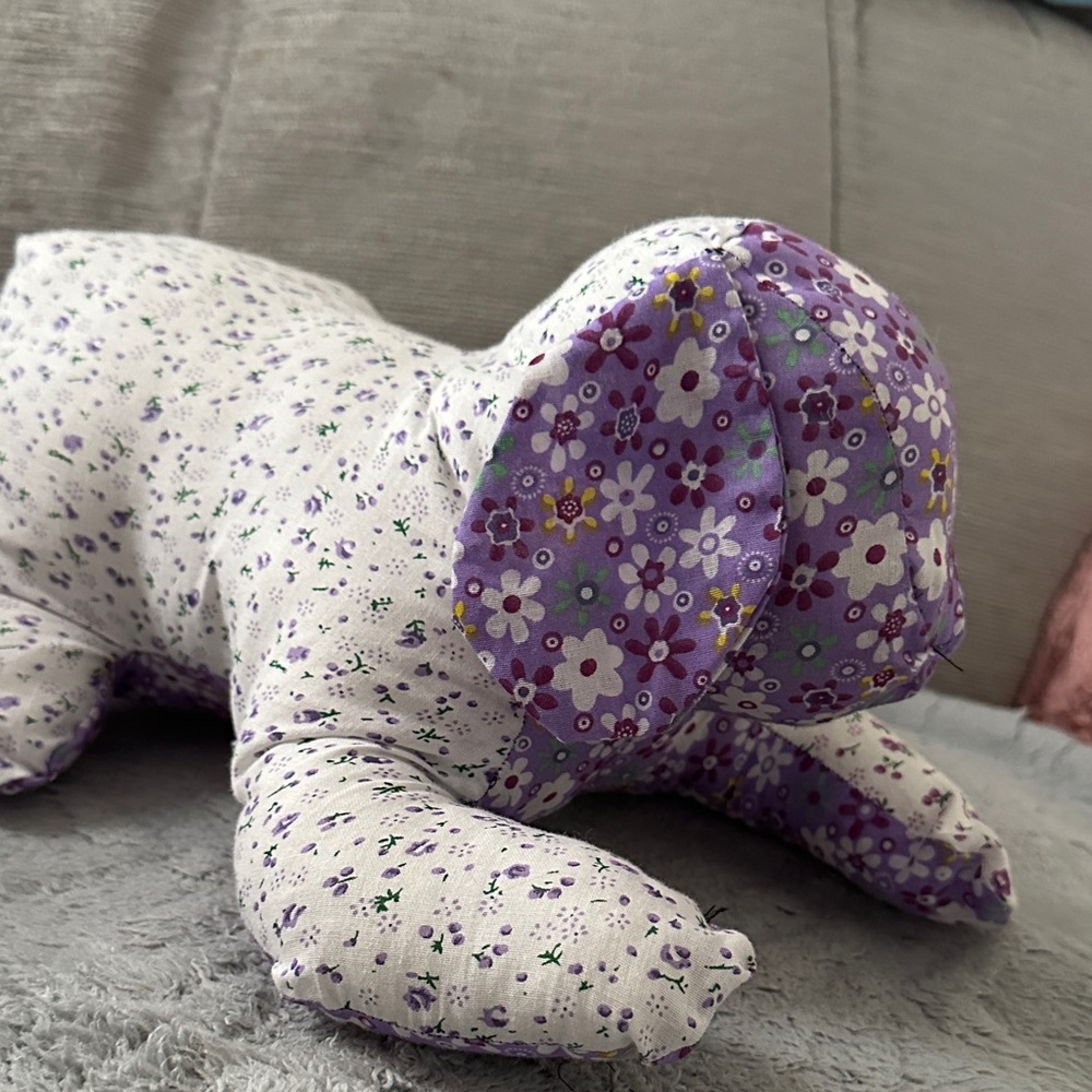 Handmade Floral Plush Dog Toy